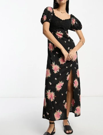 Rochie lunga ASOS, negru Negru