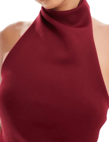 Rochie scurta ASOS, grena Rosu