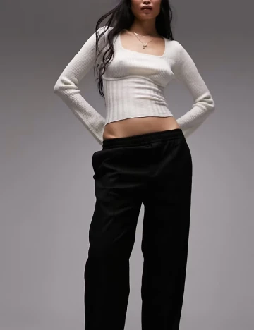 Bluza Top Shop, ecru Alb
