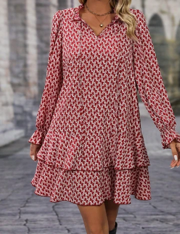 Rochie scurta SHEIN, rosu Rosu