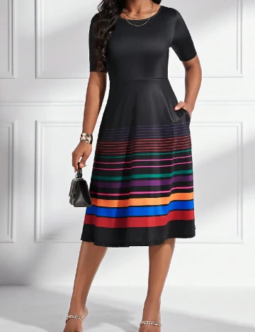 Rochie medie SHEIN, negru Negru