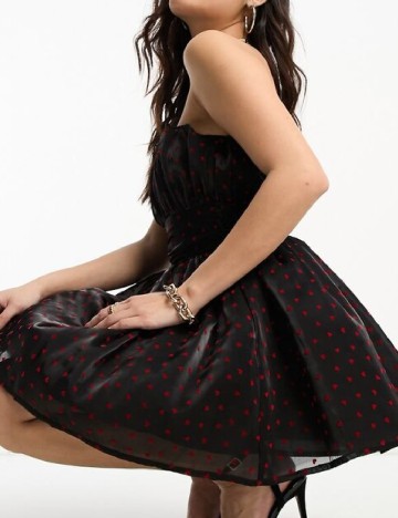 Rochie scurta Collective The Label, negru