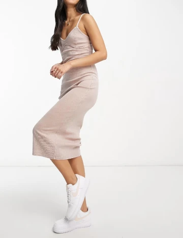 Rochie medie Miss Selfridge, roz pal Roz