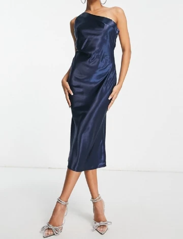 Rochie medie Lola May, bleumarin Albastru