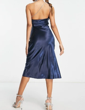 Rochie medie Lola May, bleumarin Albastru