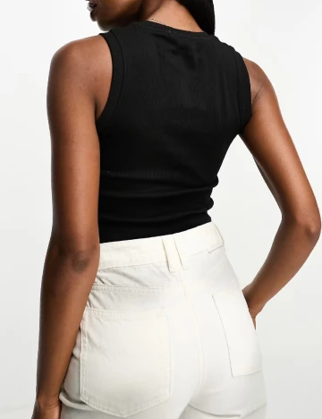 Top Calvin Klein Jeans, negru