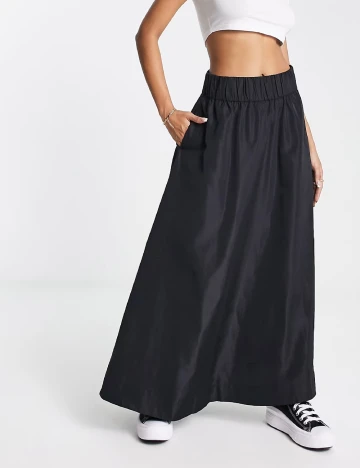 Fusta Monki, negru Negru