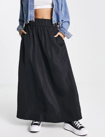 Fusta Monki, negru Negru