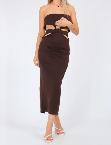 Rochie medie ASOS, maro