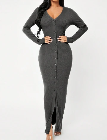 Rochie lunga SHEIN, gri