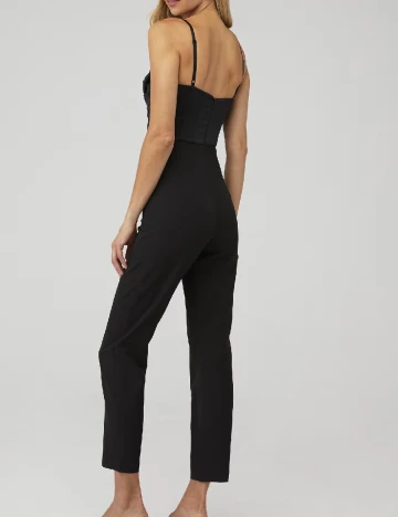 Salopeta Bardot, negru Negru