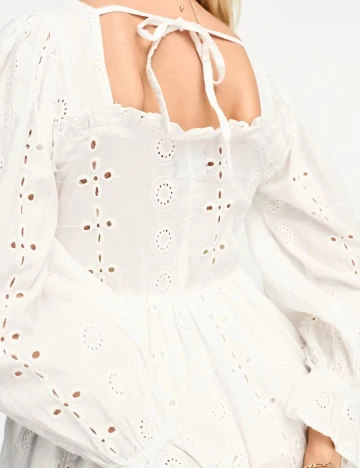 Rochie scurta Asos Maternity, alb Alb