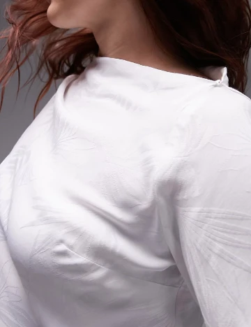 Bluza Top Shop Plus Size, alb Alb