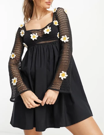 Rochie scurta ASOS, negru Negru