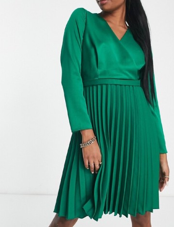 Rochie scurta Closet London, verde