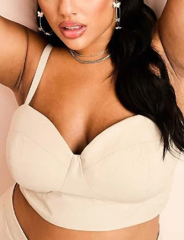 Top ASOS Curve, crem Crem