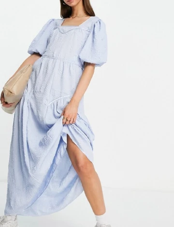 Rochie lunga Vila, albastru