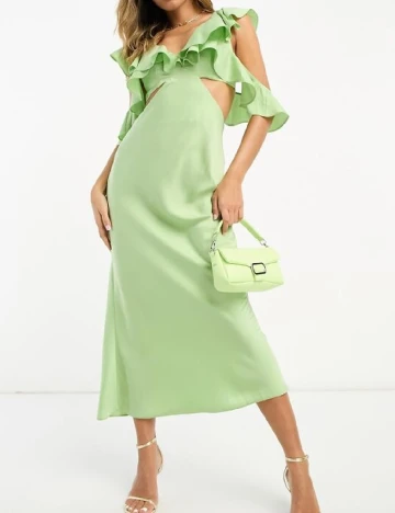 Rochie medie ASOS, verde