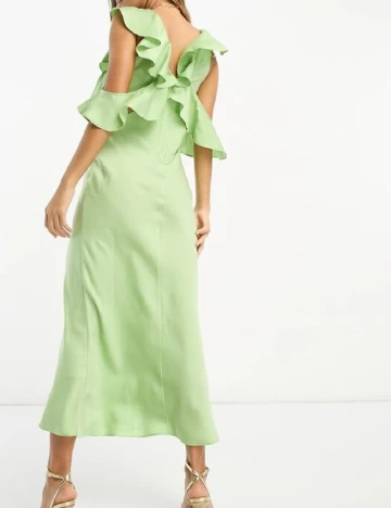 Rochie medie ASOS, verde