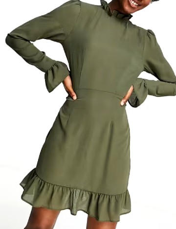 
						Rochie scurta ASOS, verde