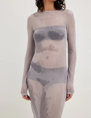 Rochie medie NA-KD, gri