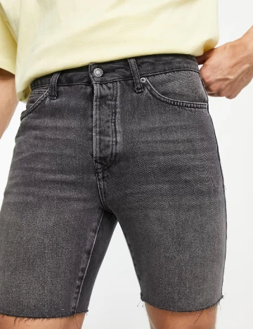 Pantaloni scurti Topman, gri inchis