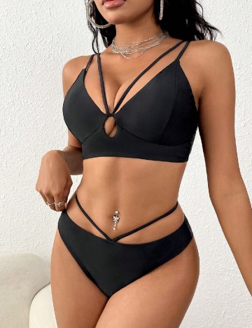
						Costum de baie SHEIN, negru