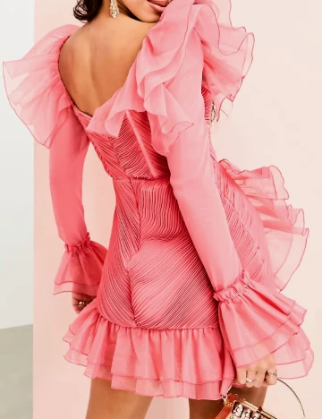 Rochie scurta ASOS, roz