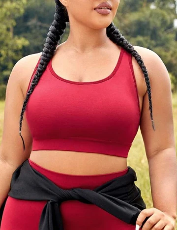Sutien sport SHEIN CURVE, visiniu Rosu