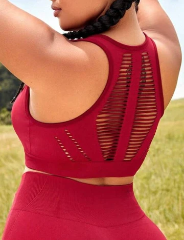 Sutien sport SHEIN CURVE, visiniu Rosu