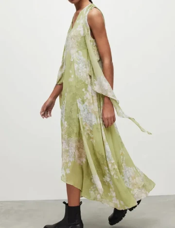Rochie medie ALLSAINTS, verde