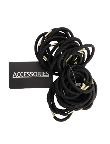 Set elastice de par ACTION, negru Negru
