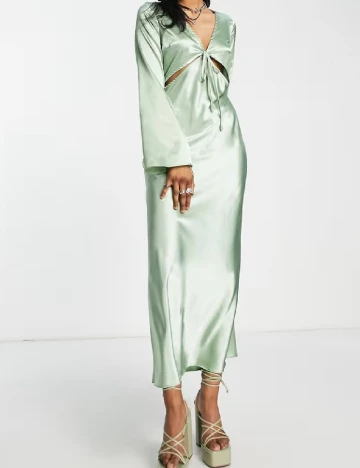 Rochie lunga Top Shop, verde