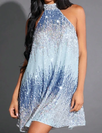 Rochie scurta SHEIN, albastru