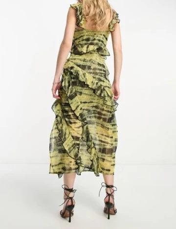 Rochie medie ASOS, verde