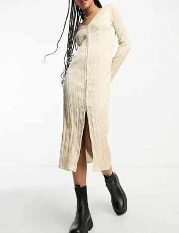 Rochie lunga Monki, crem
