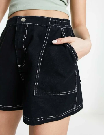 Pantaloni scurti ASOS, negru