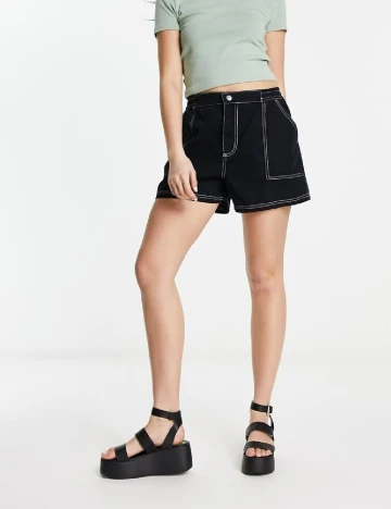 Pantaloni scurti ASOS, negru