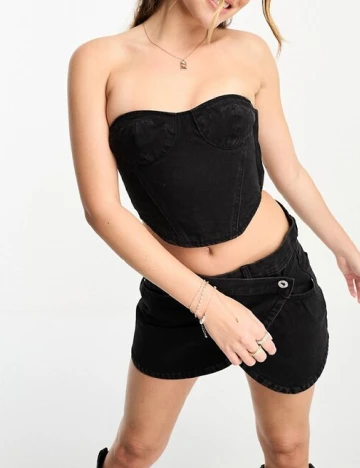 Top Pull&Bear, negru