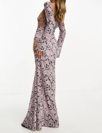 Rochie lunga Annorlunda, roz