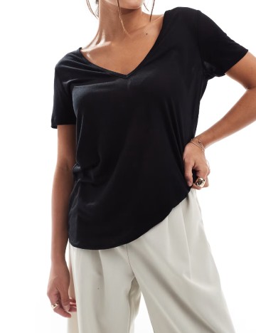 
						Tricou Oversize ASOS Curve, negru