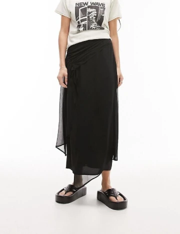 Fusta Top Shop, negru Negru