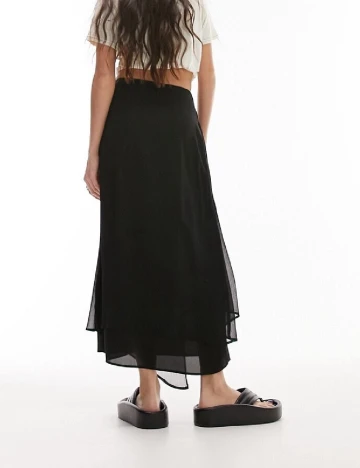 Fusta Top Shop, negru Negru
