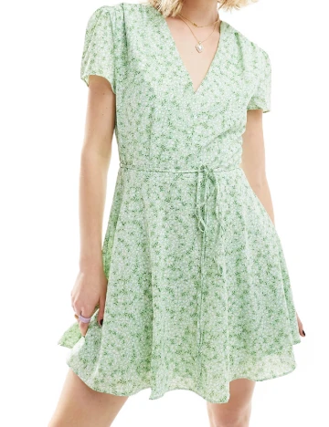 Rochie scurta Glamorous, verde Verde