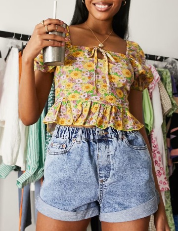 
						Top ASOS, floral print