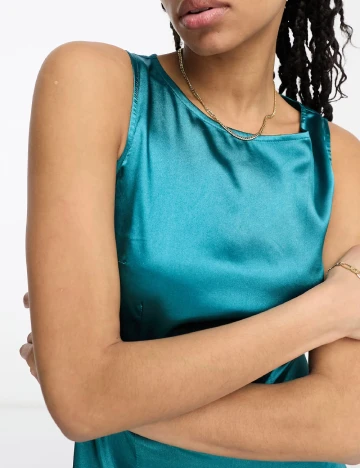 Rochie medie Urban Threads, albastru Albastru