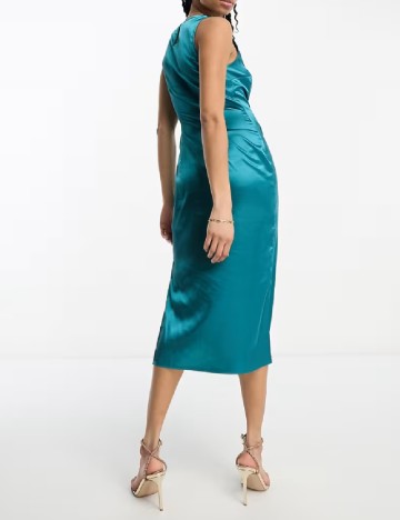 Rochie medie Urban Threads, albastru