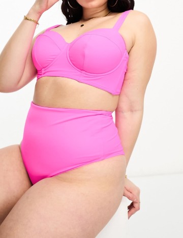 
						Sutien ASOS Curve, roz