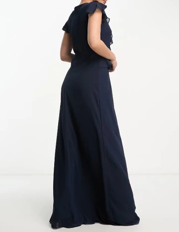 Rochie lunga TFNC London, bleumarin inchis
