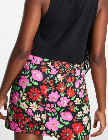 Fusta Monki, floral print